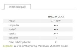 Hakl HA3KDL3120 Elektrický prietokový ohrievač vody 4-12 kW - galéria #7