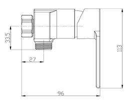 Mereo Dita Sprchová nástenná batéria, chróm CBE60103D - galéria #1