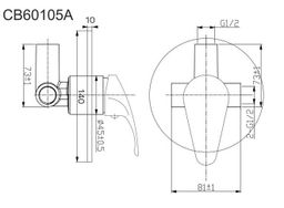 Mereo Sonáta Sprchová batéria podomietková, Mbox, chróm CB60105A - galéria #3
