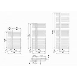PMH Kronos KR3W Radiátor kombinovaný, 60x167cm, biely lesklý - galéria #3