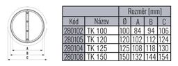 Empire 91012000 Těsná zpětná klapka 120 mm - galéria #7