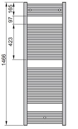 Zehnder Virando AB-150-060-05 Radiátor kombinovaný, 60x146,6cm, biely - galéria #2