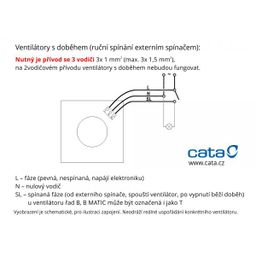 Axiálny ventilátor Cata X-MART10T, biely - galéria #6