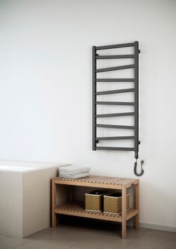 House Level Zet HLZE1090050MCEP Elektrický radiátor 109,6x50 cm, tyč GT pravá, čierna metalíza - galéria #1