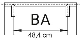 EBS Landhaus Kovová úchytka na skriňu 63,2 cm, nerezová oceľ, LAND370-60 - galéria #1