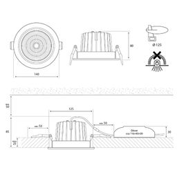 McLED Sima 30 ML-412.035.33.0 LED vstavané svietidlo 14 cm, biela - galéria #2