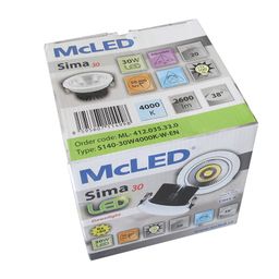 McLED Sima 30 ML-412.035.33.0 LED vstavané svietidlo 14 cm, biela - galéria #10