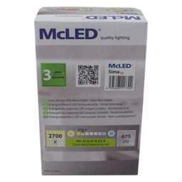 McLED Sima S9 ML-416.019.33.0 stropné LED svietidlo 9 cm, biela - galéria #10
