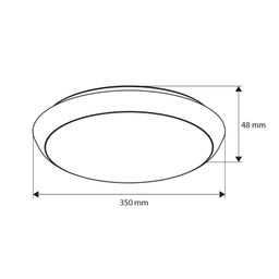 McLED Calvia 30 ML-411.012.42.0 Nástenné, stropné LED svietidlo 35 cm s dekoratívnymi obrubami biela, čierna, strieborná - galéria #2