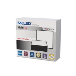 McLED Mold S15 ML-416.064.33.1 Nástenné, stropné LED svietidlo 17,5 cm, čierna - galéria #9