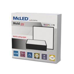 McLED Mold S25 ML-416.067.33.1 Nástenné, stropné LED svietidlo 25 cm, čierna - galéria #8