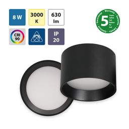 McLED Finca 8 ML-416.049.33.1 Stropné LED svietidlo 9 cm, čierna - galéria #6