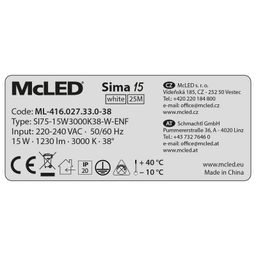 McLED Sima 15 ML-416.027.33.0-38 Stropné LED svietidlo 7,5 cm, biela - galéria #9