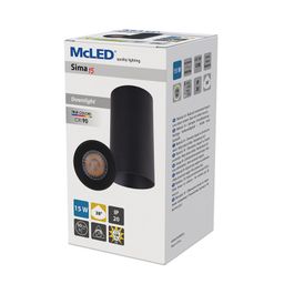 McLED Sima 15 ML-416.027.33.1-38 Stropné LED svietidlo 7,5 cm, čierna - galéria #10