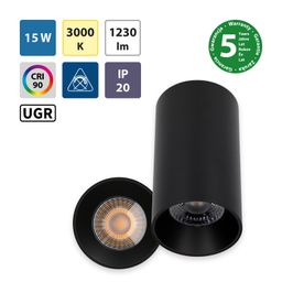 McLED Sima 15 ML-416.027.33.1-38 Stropné LED svietidlo 7,5 cm, čierna - galéria #2