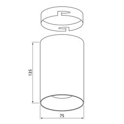 McLED Sima 15 ML-416.028.33.0-38  Stropné LED svietidlo 7,5 cm, biela - galéria #6