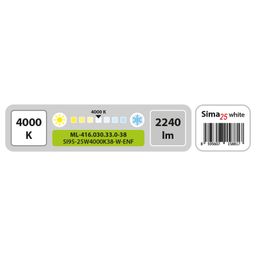 McLED Sima 25 ML-416.030.33.0-38 Stropné LED svietidlo 9,5 cm, biela - galéria #8
