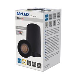 McLED Sima 25 ML-416.030.33.1-38 Stropné LED svietidlo 9,5 cm, čierna - galéria #10