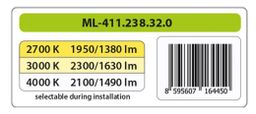 McLED Inca 24 ML-411.238.32.0 Nástenné, stropné LED svietidlo 36 cm, biela - galéria #9