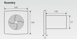 Zehnder Silent ZSR100TR Axiálny ventilátor s časovačom, 10 cm - galéria #1