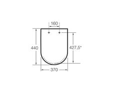 Sedadlo Roca Carmen Black Softclose, A801B5256B - galéria #1