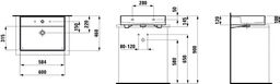 Laufen Kartell Umývadlo 60 cm, biele matné H8163337571041 - galéria #4
