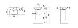 Laufen Ino Umývadlo 45 cm, biele matné H8163007571041 - galéria #2