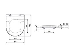 Laufen Kartell Záchodová doska odnímateľné, biele H8913320000001 - galéria #1