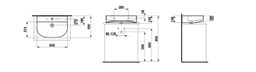 Laufen Sonar Umývadlo s prírezom 60 cm, LCC - biele H8163424001041 - galéria #1