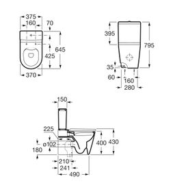 Roca Inspira WC Rimless, biela A342526000 - galéria #1