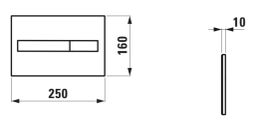 Laufen Tlačidlo Press Control, DualFlush, čierna matná H8956617160001 - galéria #1