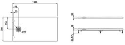 Laufen Pro Sprchová vanička 130x70 cm svetlo sivá H2129520770001 - galéria #1
