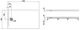 Laufen Pro Sprchová vanička 150x90 cm svetlo sivá H2139520770001 - galéria #1