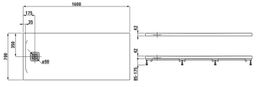 Laufen Pro Sprchová vanička 160x70 cm antracit H2139540780001 - galéria #1