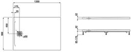 Laufen Pro Sprchová vanička 130x90 cm antracit H2159580780001 - galéria #1