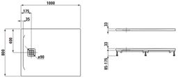 Laufen Pro Sprchová vanička 100x80 cm čierna matná H2109510800001 - galéria #1