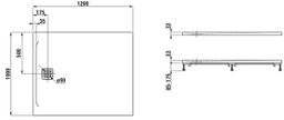 Laufen Pro Sprchová vanička 120x100 cm čierna H2119530800001 - galéria #1