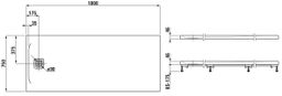 Laufen Pro Sprchová vanička 180x75 cm čierna H2149590800001 - galéria #1