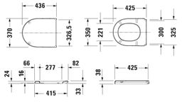 Duravit Starck 3 Záchodová doska, biele 0063810000 - galéria #3