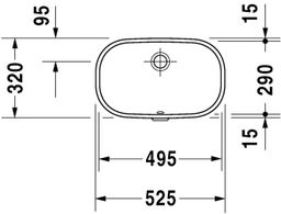 Duravit D-Code Vstavané umývadlo 49,5x29 biele 338490000 - galéria #1