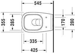 Duravit D-Code WC závěsné s hlubokým splachováním 25350900002 - galéria #1