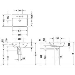 Duravit ME by Starck Umývadlo 60x46 2335600000 - galéria #1