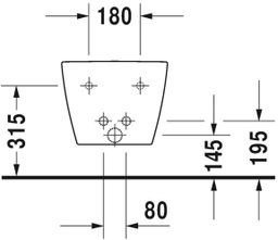 Duravit ME by Starck Bidet compact 2288150000 - galéria #3