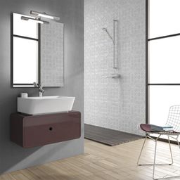Aqualine Andrea SAS251 Kúpeľňové LED osvetlenie 28,4 cm, chróm - galéria #2