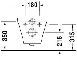 Duravit DuraStyle, Závesné WC, biela 2536090000 - galéria #3