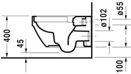 Duravit Vero Air WC Rimless 570x360mm 2525090000 - galéria #3