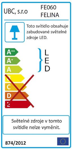 Sapho Felina SAS611 Kúpeľňové LED osvetlenie 60,8 cm, chróm - galéria #6
