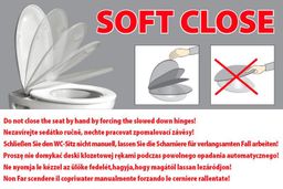 Kerasan Waldofr Záchodová doska Soft Close, polyester, biela/chróm 418801 - galéria #5