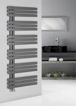 Sapho Silvana IR155 Radiátor kombinovaný, 60x150cm, strieborná metalíza - galéria #1