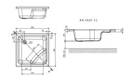 Polysan Visla Sprchová vanička Visla, 800x800 mm, biela 50111 - galéria #1
